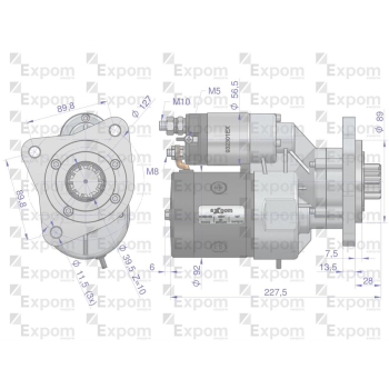 Rozrusznik z reduktorem typu Magneton Ursus 4512,4514 MF-4 Claas  9142804 Blue Line EXPOM KWIDZYN-29554