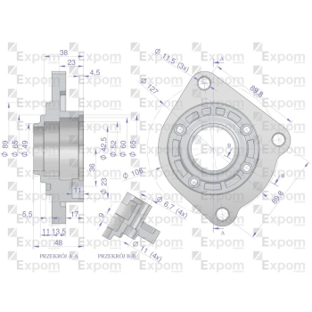 Głowica rozrusznika Case MF typu Magneton 9142720 Blue Line EXPOM KWIDZYN-29613