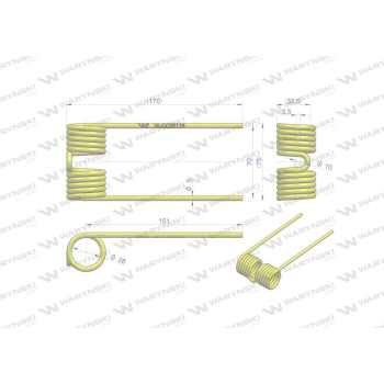Palec podbieracza zastosowanie John Deere CC25176 Waryński-29756
