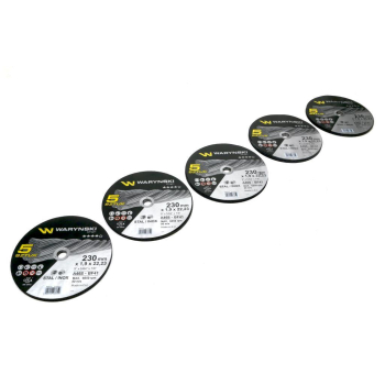 Tarcza do cięcia metalu 230 x1.9 x22.23 mm wielopak Waryński-30198