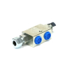 Zawór zwrotny bliźniaczy sterowany VBPDE 3/8" (12L - M18x1.5) - 380bar - 30l/min - (zamek hydrauliczny)