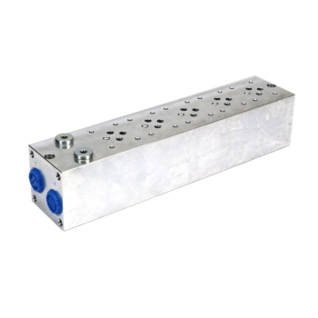 Płyta NG6 cetop3 5-sekcyjna (z zaworem przelewowym 50-380 bar) do elektrozaworów DL3 i DS3-30221