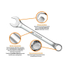 Klucz płasko-oczkowy 50 mm / TEGER-31308
