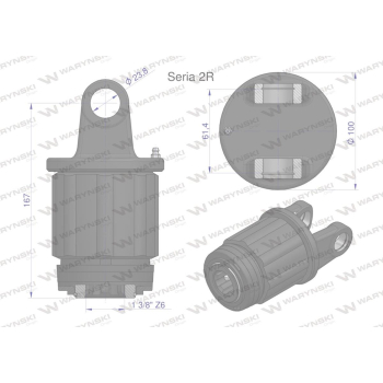 Sprzęgło zapadkowe wału Seria 2R 500 Nm - 1 3/8 Z6 WARYŃSKI-31544