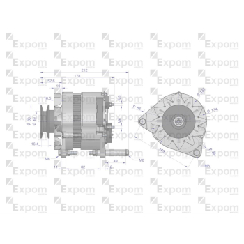 Alternator AX-260000 C-360 Nowy Typ EXPOM eu-31871