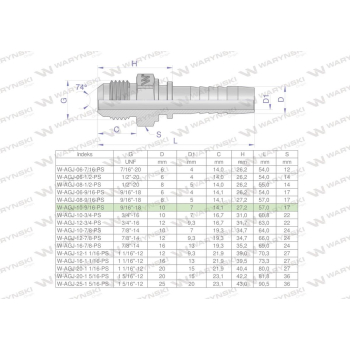 Zakucie hydrauliczne AGJ DN10 9/16
