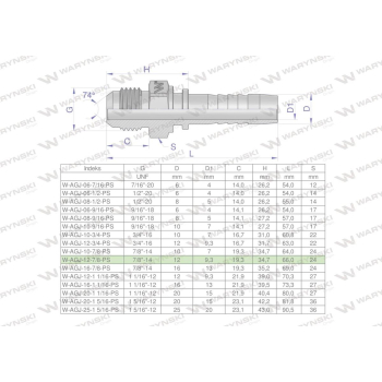 Zakucie hydrauliczne AGJ DN13 7/8