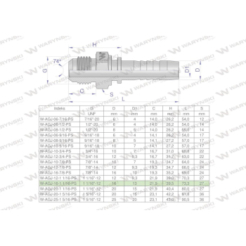 Zakucie hydrauliczne AGJ DN16 1 1/16