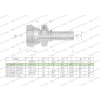 Zakucie hydrauliczne DK DN06 1/4