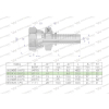 Zakucie hydrauliczne DK DN10 3/8