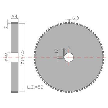 Koło duże przekładni Cyklop-3297