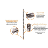 Wiertło do metalu HSS - przedłużane (DIN 340) 4.0/119 mm / TEGER-34022