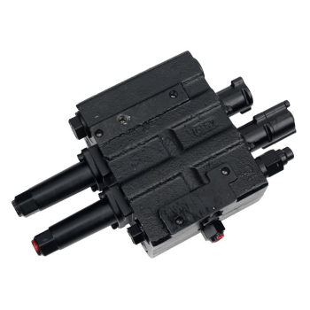 Rozdzielacz hydrauliczny do ładowaczy czołowych (LS - Load Sensing) 2-sekcyjny (1 x sekcja pływająca) max przepływ 