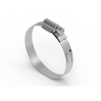 Opaska zaciskowa wzmocniona 25-40 ślimakowa  szerkość 12mm TEGER