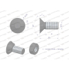Śruba kpl. płużna dwunoskowa większy łeb M12x30 mm kl.12.9 Waryński-34981