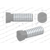 Śruba płużna oval z dwóch stron ścięta M12x40 mm kl.12.9 zastosowanie Kverneland Waryński M12X40OV2KV-35040