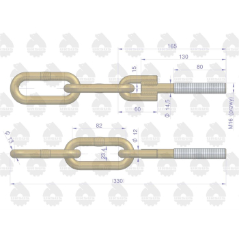 Wspornik łańcucha bocznego C-360 ORYGINAŁ URSUS-35195