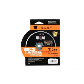 Tarcza diamentowa segmentowa 115x22.23 mm do cięcia betonu TEGER-35234