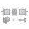 Pompa hydrauliczna zębata 6.3cm3 (grupa 1 - typ europejski) wałek 1:8 (obroty prawe) max.230 bar Waryński-35663
