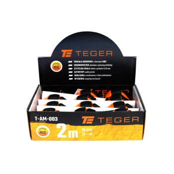 Miara stalowa rozwijana 2m 16mm  TEGER-35736