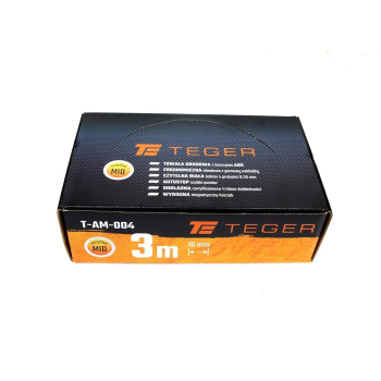 Miara stalowa rozwijana 3m 16mm TEGER-35740