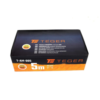 Miara stalowa rozwijana 5m 19mm TEGER-35743