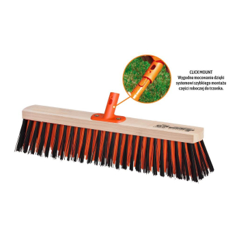 Szczotka do prac porządkowych PREMIUM - ulicówka 55x400 mm (mocowanie Click) / TEGER-35775