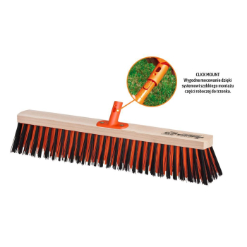 Szczotka do prac porządkowych PREMIUM - ulicówka 55x500 mm (mocowanie Click) / TEGER-35777