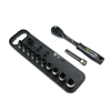 Zestaw 12 el. nasadki 3/8  przedłużka 7.5 cm grzechotka  6 7 8 9 10 11 12 13 14 15 Waryński-35860
