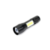 Latarka uniwersalna LED COB 200 lm ładowana USB sprzedawana po 12 szt w kartoniku ekspozycyjnym Teger-36074