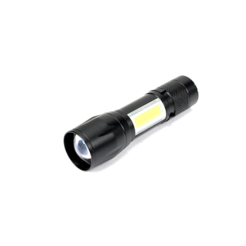 Latarka uniwersalna LED COB 200 lm ładowana USB sprzedawana po 12 szt w kartoniku ekspozycyjnym Teger-36074