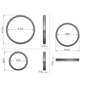 Komplet uszczelniaczy cylindra D47 Sanok-3650