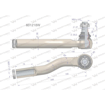 Przegub układu kierowniczego Manitou  601218 Waryński-36532