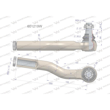 Przegub układu kierowniczego Manitou  601219 Waryński-36535