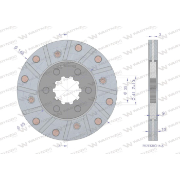 Tarcza hamulcowa 3134666R93 CASE. Waryński-36844