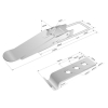 Spinacz. zaczep. zamek burty uniwersalny 210 mm x 47 mm. klamra z drutu fi-5mm-37403