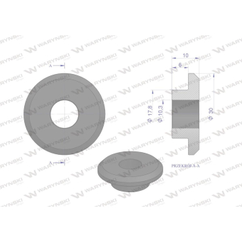 Tulejka wewnętrzna noża rozdrabniacza 18mm do noża 3mm zastosowanie Claas Waryński-37413
