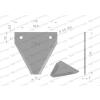 Nóż żniwny 75x76x2mm otwór 5.5 zastosowanie MF1389SP Case MF WARYŃSKI-38402