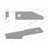 Nóż obrotowy rozdrabniacz słomy sieczkarnia podgięty 173x50x4.5mm otwór 18 zastosowanie 87031976 New Holland WARYŃ