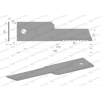 Nóż stały rozdrabniacz słomy sieczkarnia uzębiony 198x50x3mm otwór 13 zastosowanie 322291650 New Holland WARYŃSKI