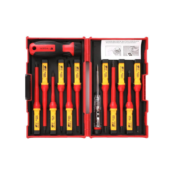 Zestaw wkrętaków VDE PROFESSIONAL 13 szt / Certyfikat  GS/VDE / TEGER-38493