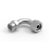 Kolanko hydrauliczne metryczne redukcyjne łukowe AB  A-M22x1.5 15L / B-M18x1.5 12L Waryński