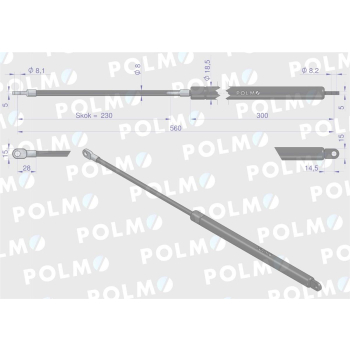 Siłownik New Holland 320792350 POLMO-39244