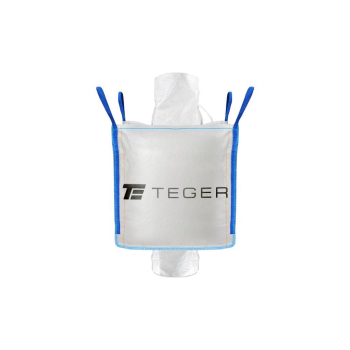 Worek BIG BAG 500kg. 90 x 90 x 90. 4 uchwyty. Lej zasypowy / Lej spustowy. Tasiemka /TEGER