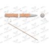 Palik Słupek z włókna szklanego 10mm L-900 ROYAL FARM-39475