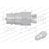 Szybkozłącze hydrauliczne wtyczka M18x1.5 gwint zewnętrzny EURO (9100818W) (ISO 7241-A) Waryński  (opakowanie 10szt)