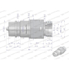 Szybkozłącze hydrauliczne wtyczka M22x1.5 gwint zewnętrzny EURO (9100822W) (ISO 7241-A) Waryński  (opakowanie 10szt)