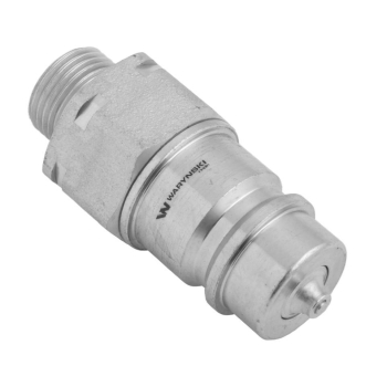 Szybkozłącze hydrauliczne wtyczka M18x1.5 gwint zewnętrzny EURO (9100818W) (ISO 7241-A) Waryński  (opakowanie 10szt)