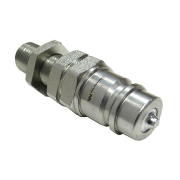 Szybkozłącze hydrauliczne wtyczka long M18x1.5 gwint zewnętrzny EURO (9100818W) (ISO 7241-A) Waryński  (opakowanie 10szt)