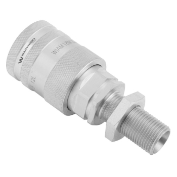Szybkozłącze hydrauliczne gniazdo long M18x1.5 gwint zewnętrzny EURO PUSH-PULL (9100818GL) (ISO 7241-A) Waryński  (o